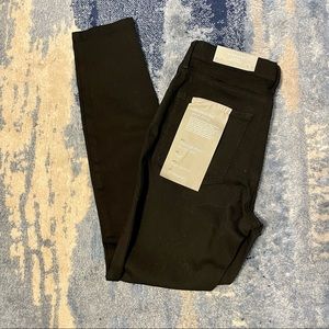 NWT Everlane High Rise Skinny Jeans Black